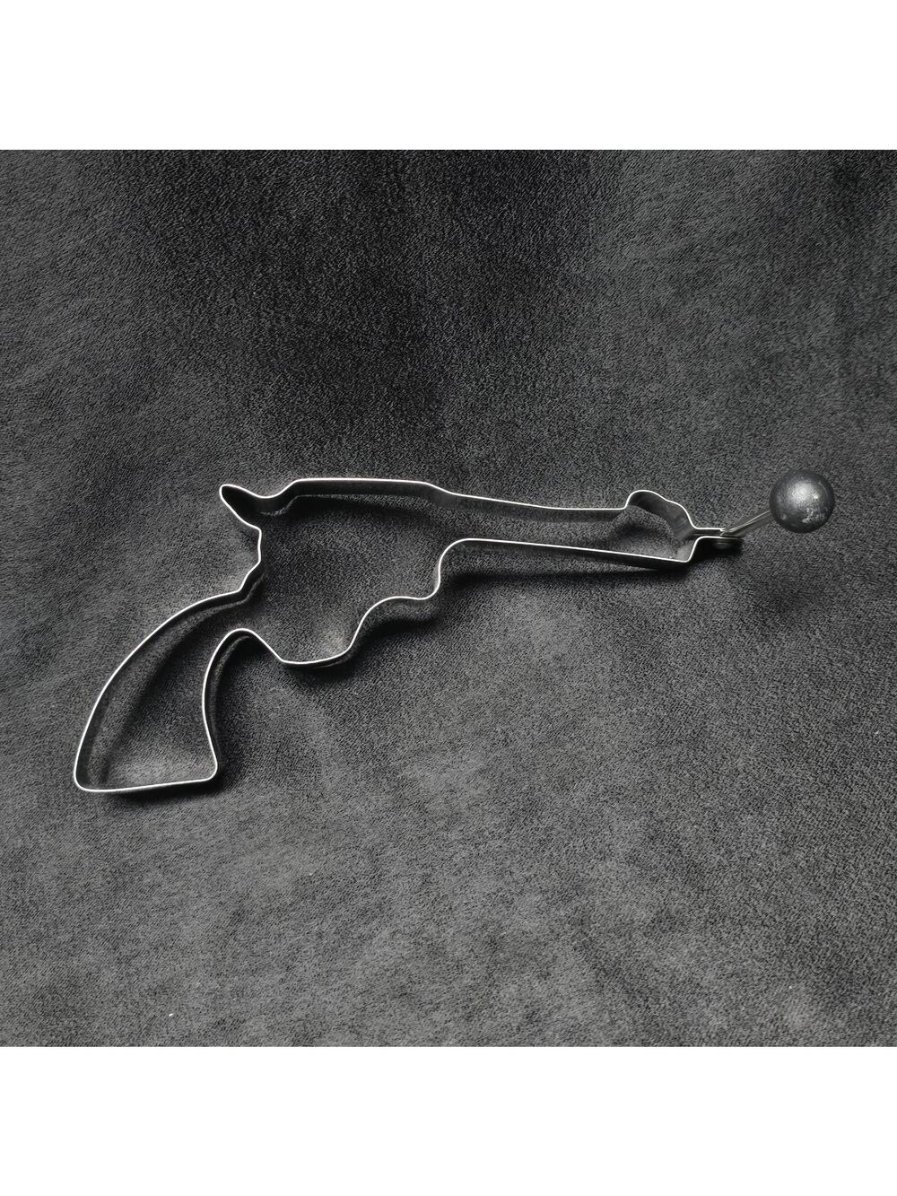 Stainless Steel Revolver Pancake Egg Fryer Mold Cookie Cutter Baking Wild Cowboy